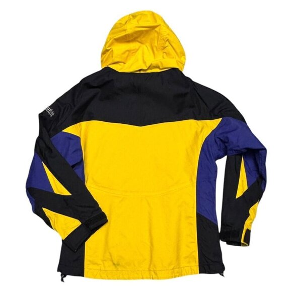 VINTAGE COLUMBIA Y2K Yellow Water Resistant Windbreaker Ski Jacket Womens Medium - Picture 2 of 8